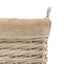 Faden Square Lined Basket Natural Set of 3