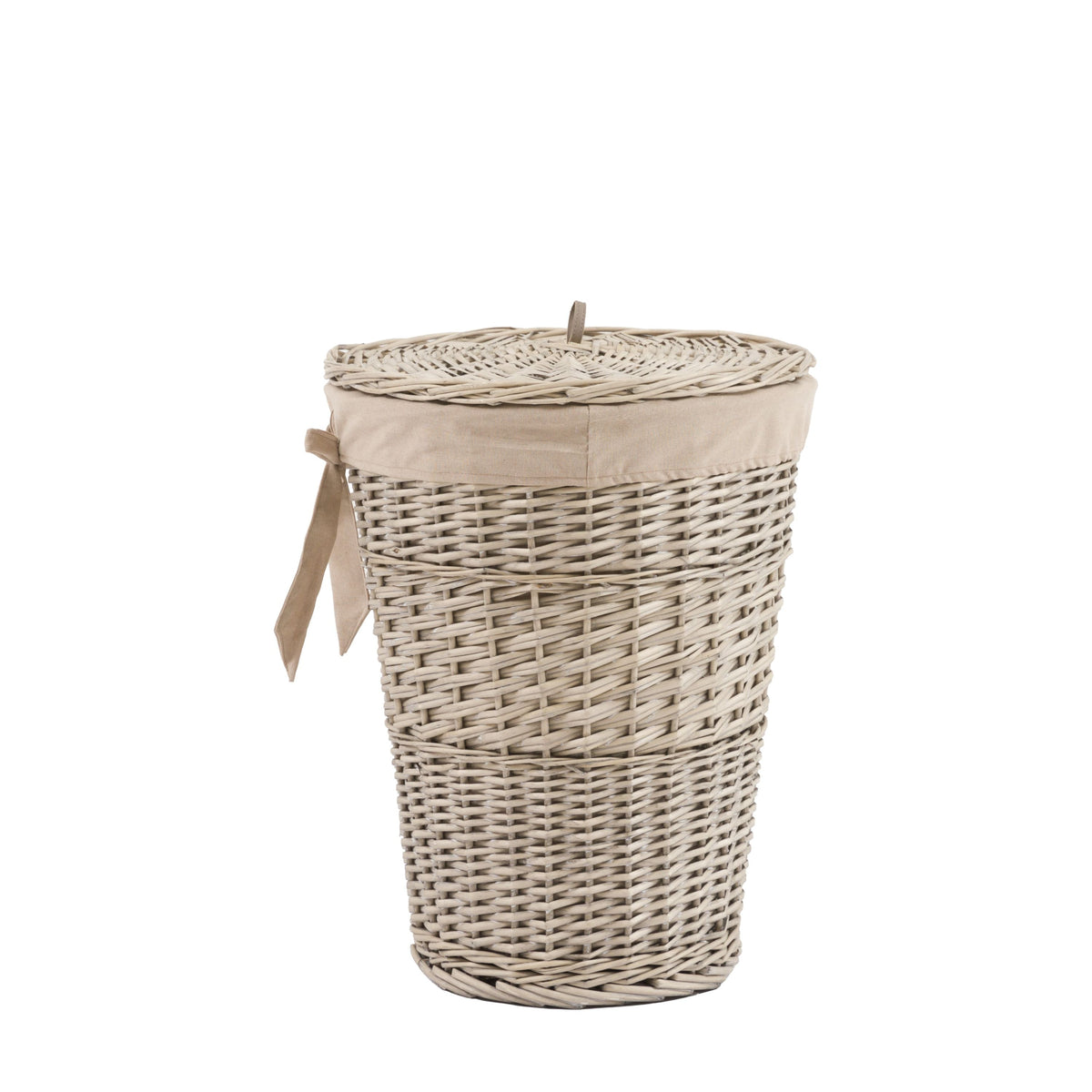 Lina Lined Laundry Basket Natural