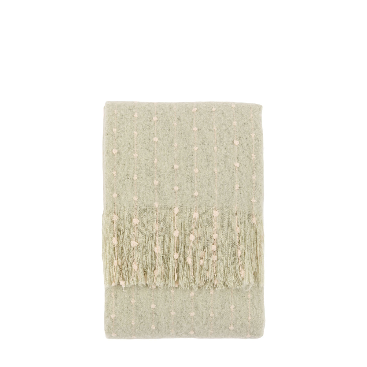 Dottie Faux Mohair Throw Sage Green