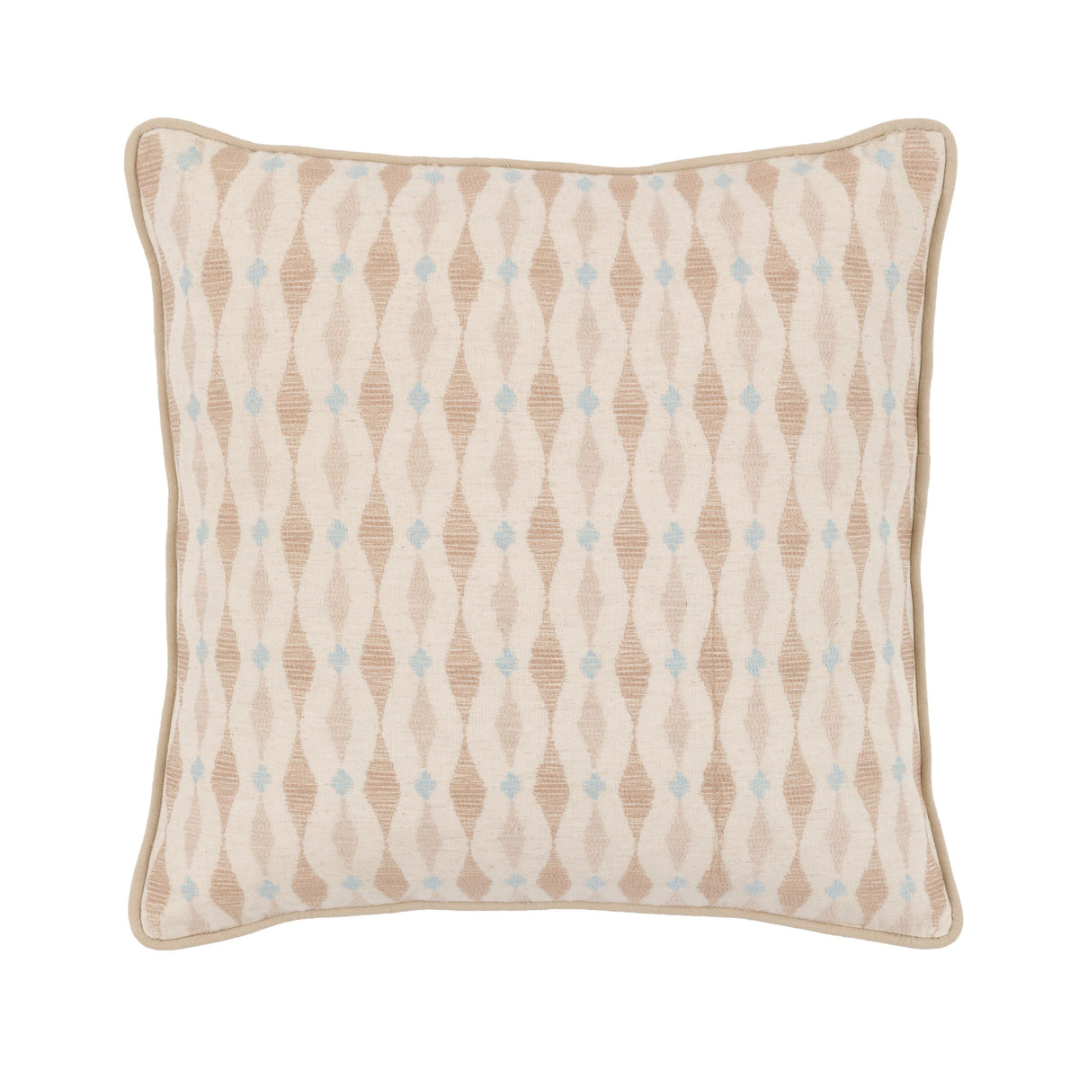 Sierra Ikat Embellished Cushion Natural