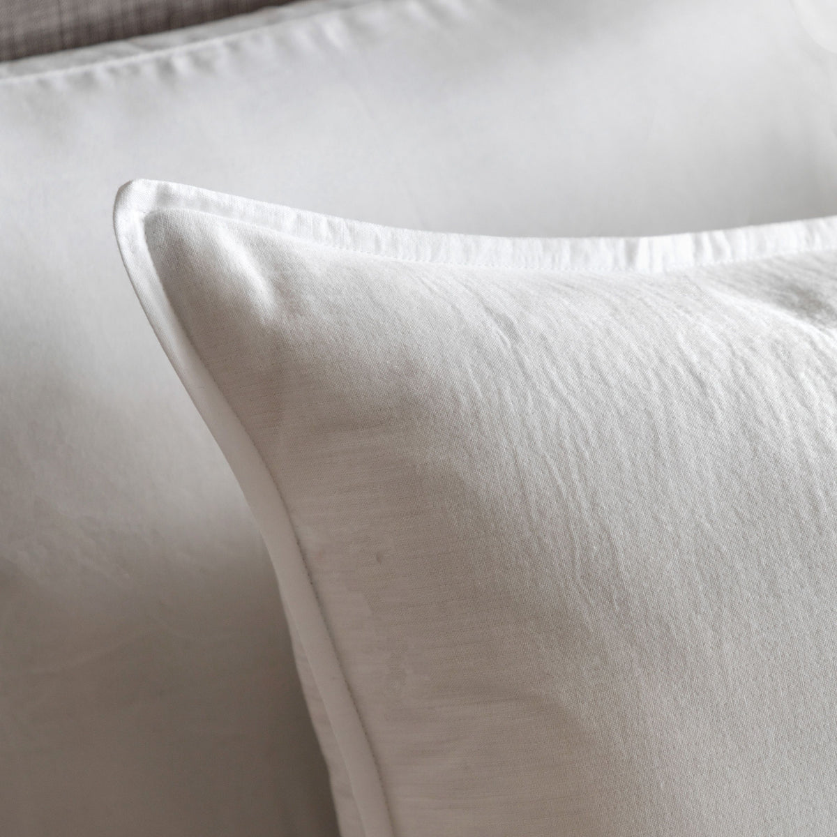 Alba Washed Cotton Quilt Cover Set White Double