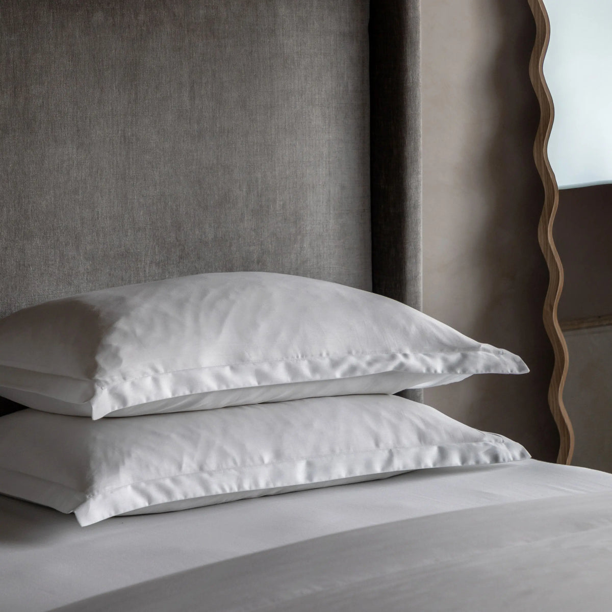 Egyptian Cotton Oxford Edge Pillow Pair