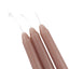 Tapered Dinner Candles Taupe 8pk