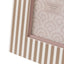 Stripe Photo Frame Olive and Fawn 6x4 2pk