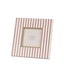 Stripe Photo Frame Olive and Fawn 4x4 2pk