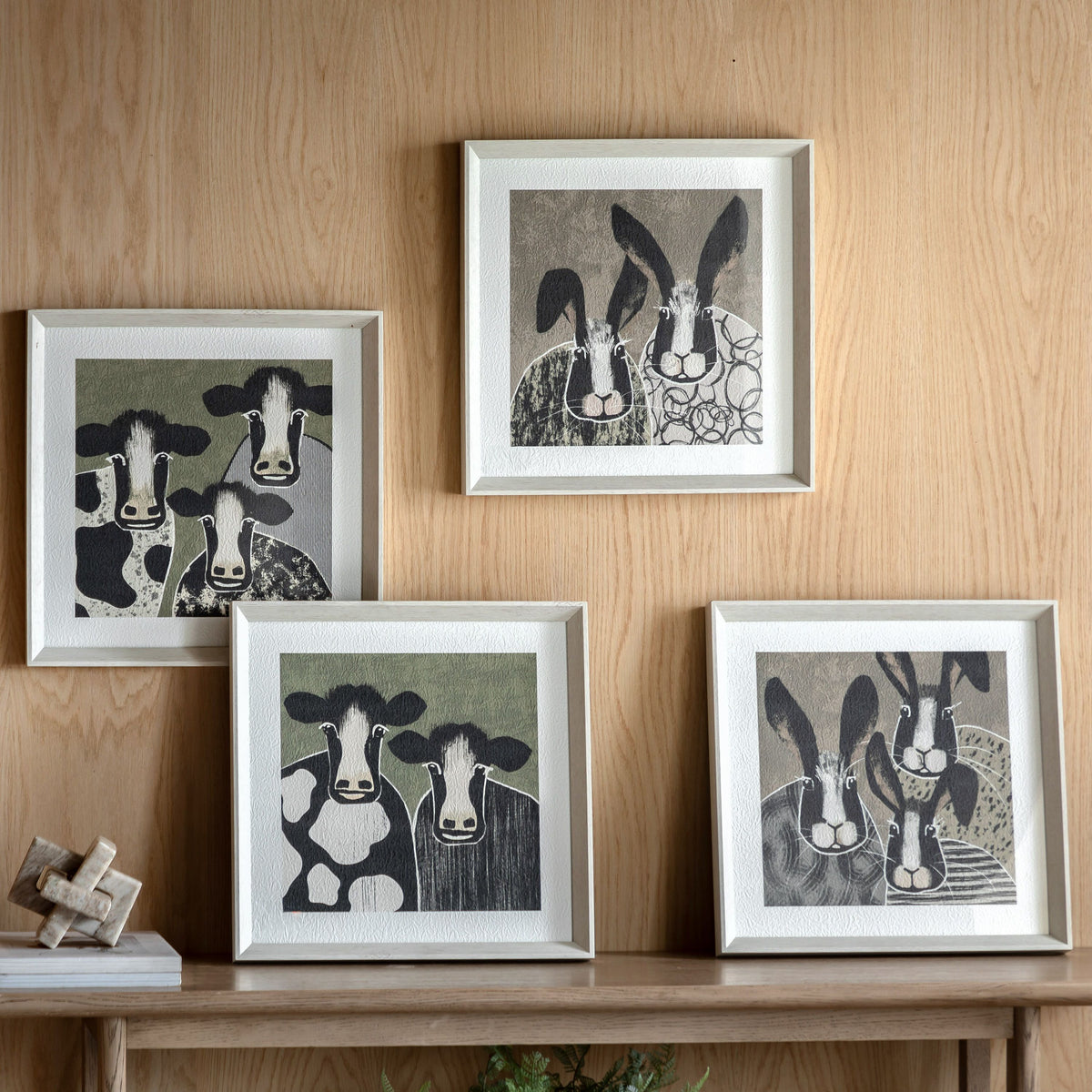 Animal Antics II Framed Art Set of 2