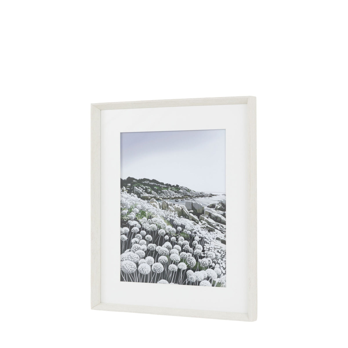Waves and Wild Flowers I Framed Art