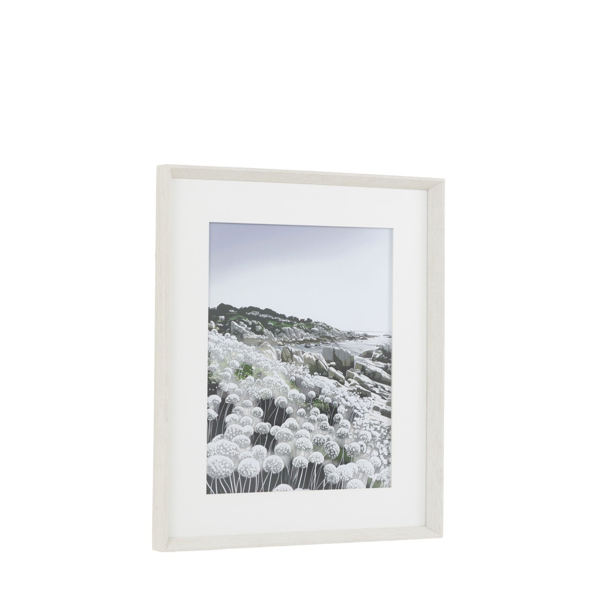Waves and Wild Flowers I Framed Art