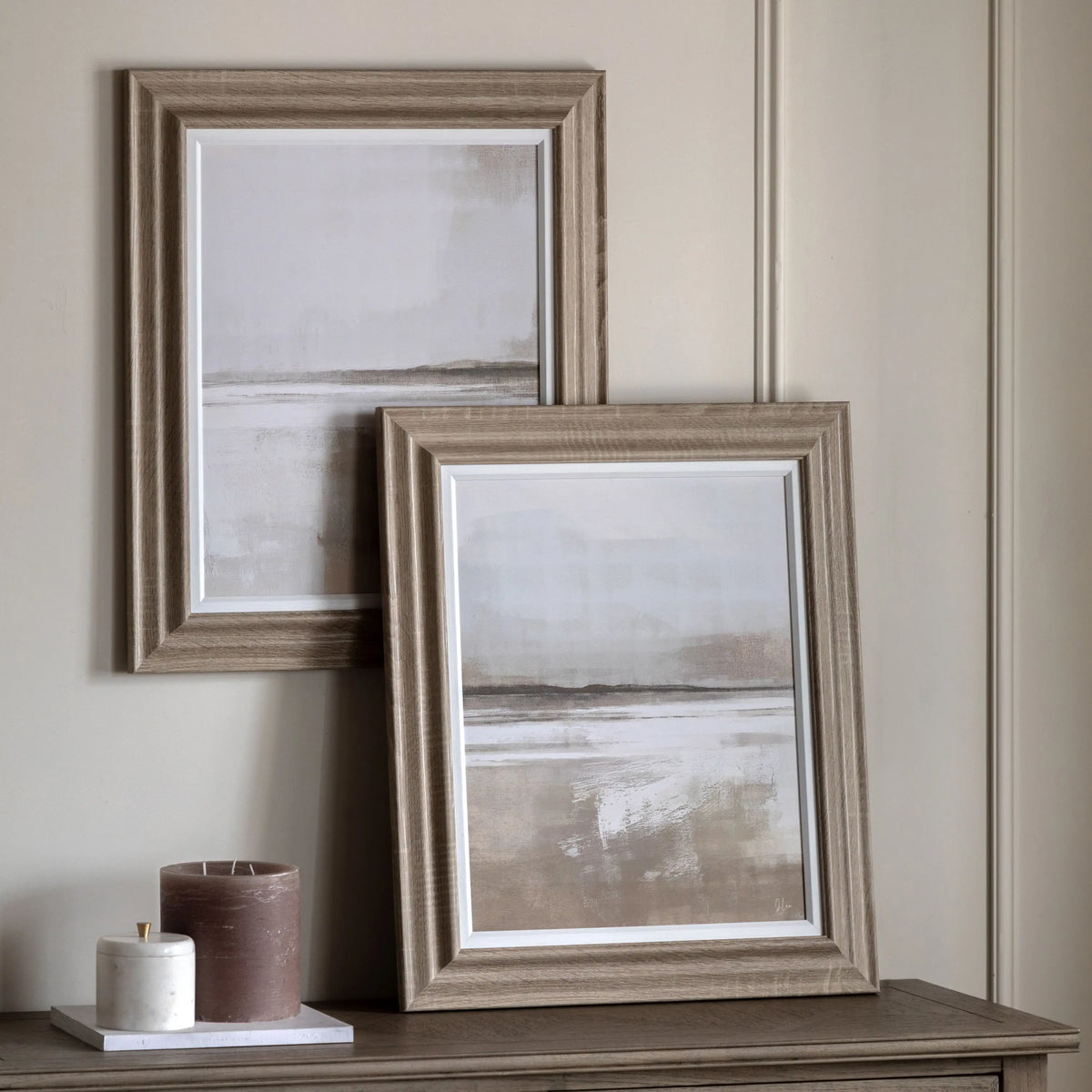 Silent Sands Framed Canvas Set of 2