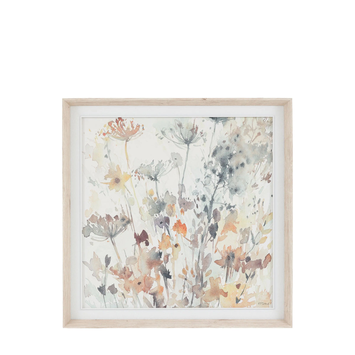 Garden Notes Framed Canvas