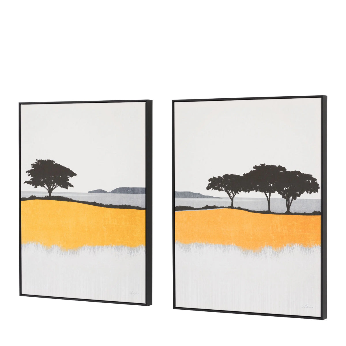 Seaview Framed Canvas Set of 2