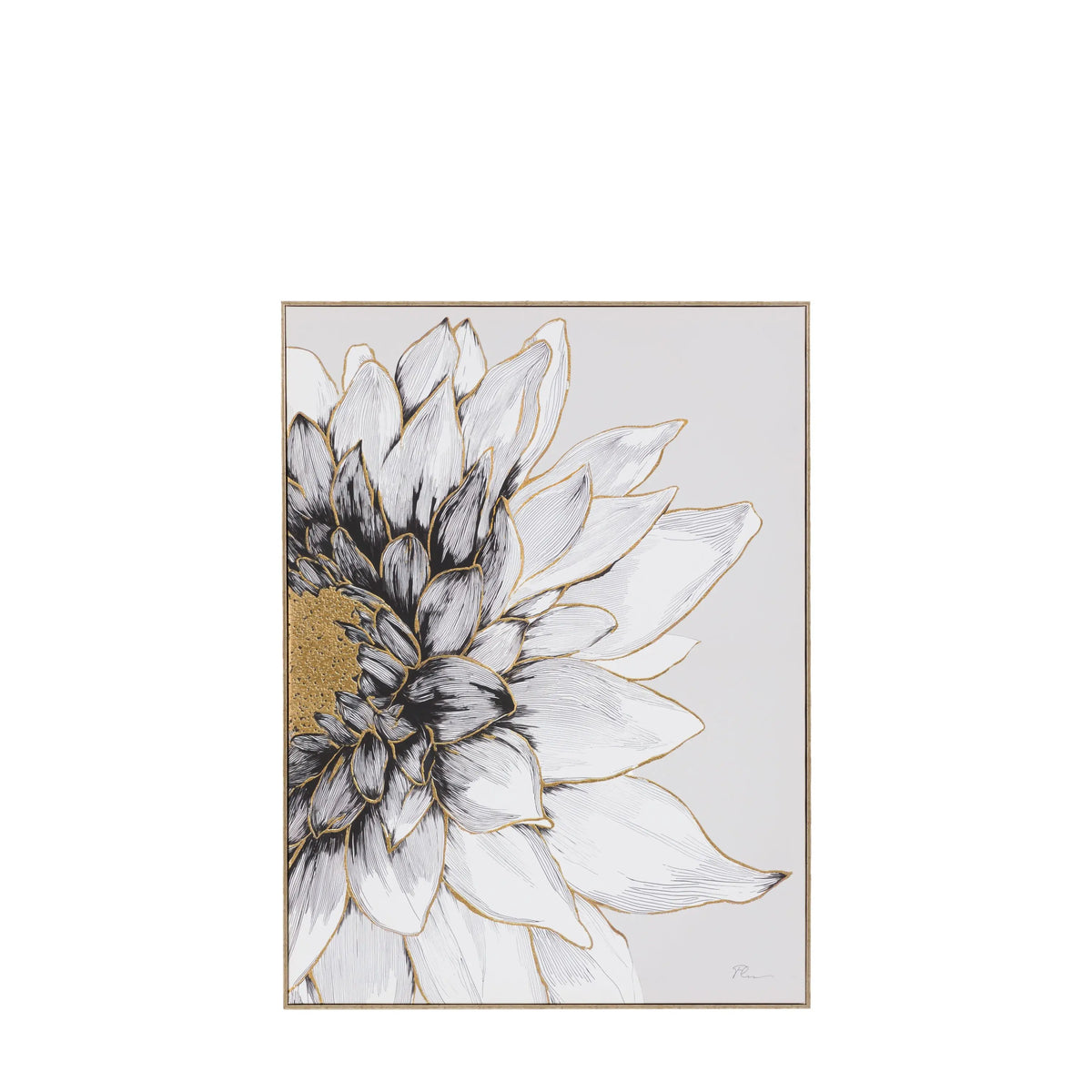 Dhalia Framed Canvas