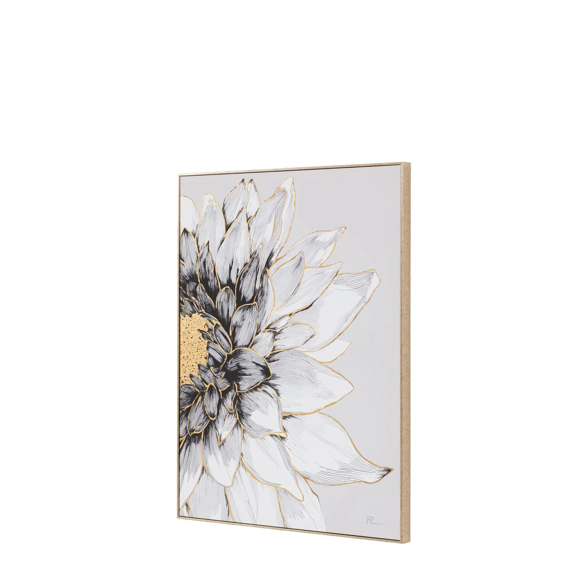 Dhalia Framed Canvas