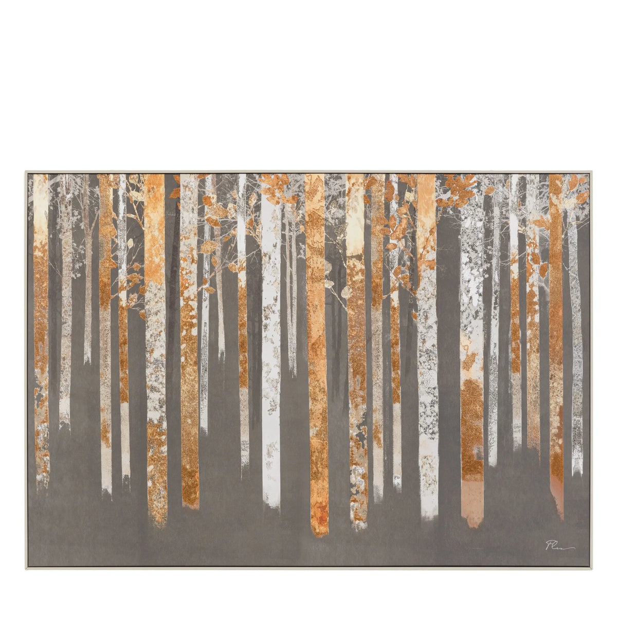 Guilded Silence Framed Canvas