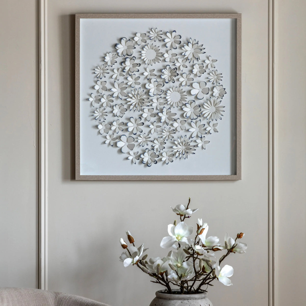 Unfurling Petals Framed Art