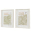 William Morris Stamp Green Framed Art Set of 2