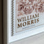 William Morris Stamp Red Framed Art Set of 2