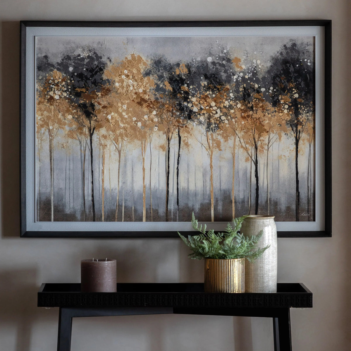 Glisten Framed Canvas