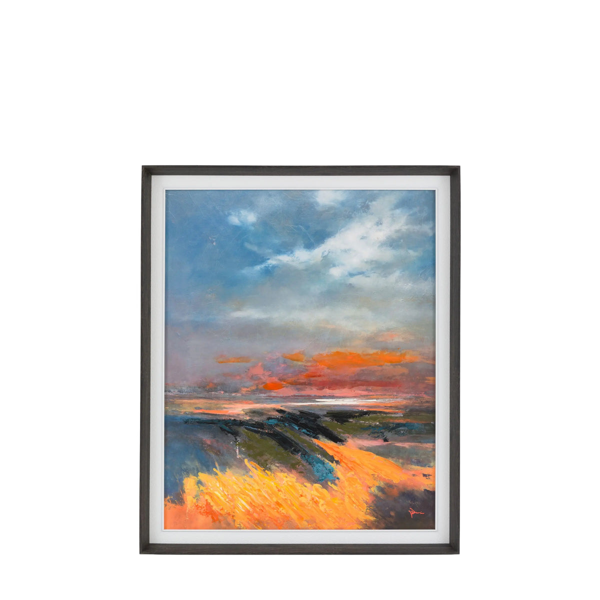 Coastal Glow Framed Canvas
