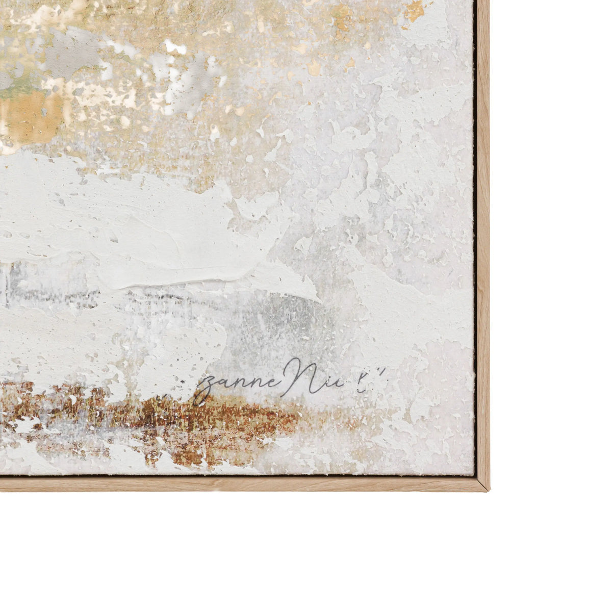 White Noise Framed Canvas