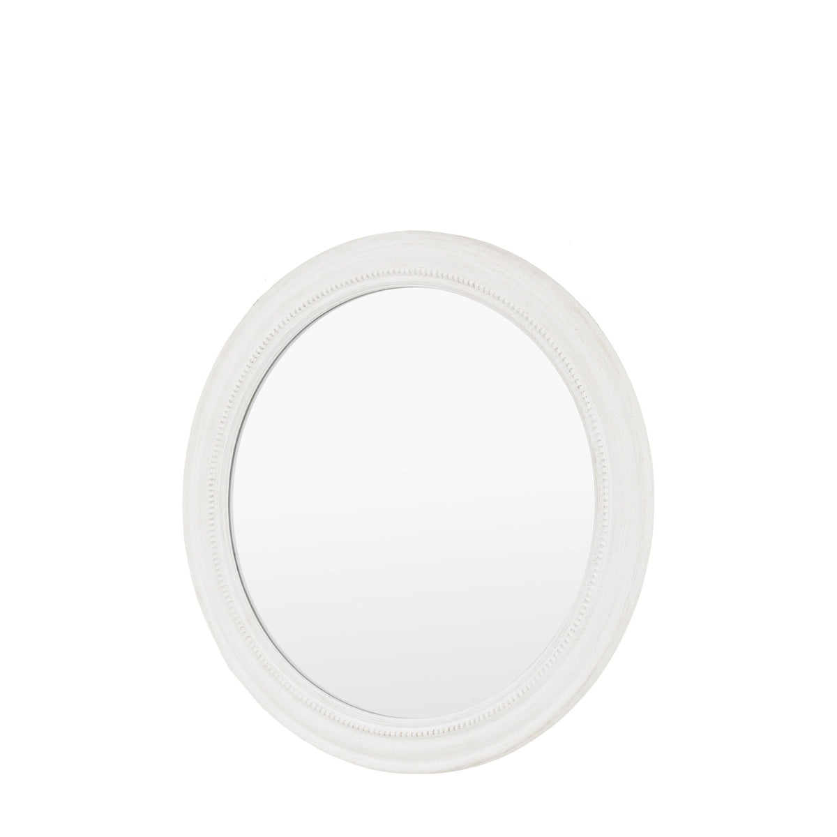Shoreline Round Mirror White
