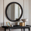 Pisa Round Mirror Black