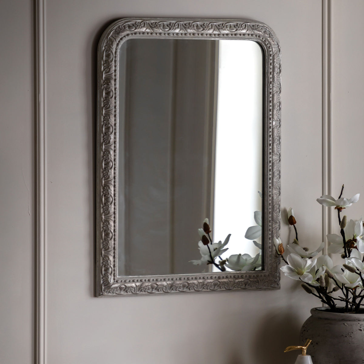 Romana Arch Mirror Grey