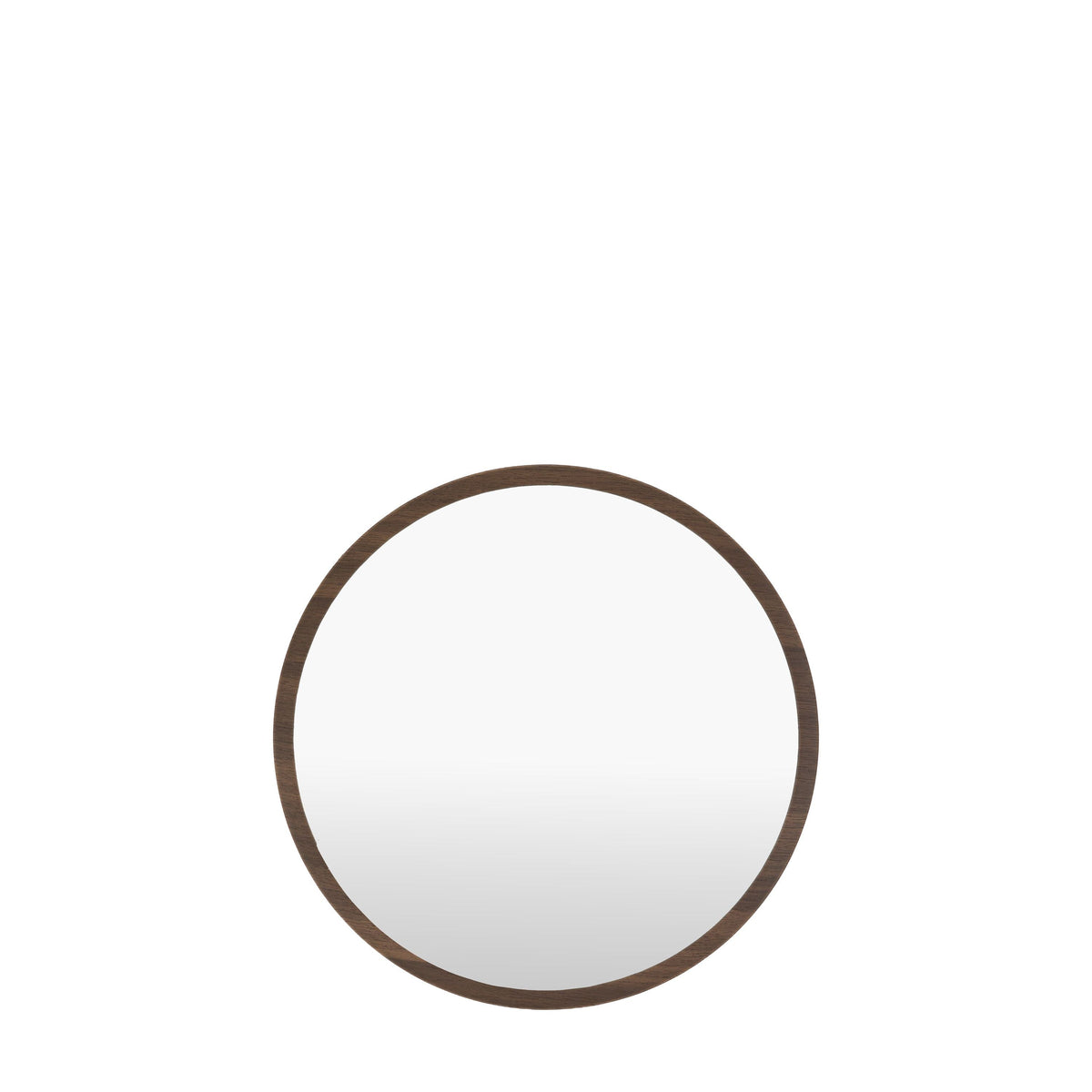 Woodstock Round Mirror Walnut Small