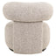 Lounge chair Kaya cayenne brown swivel