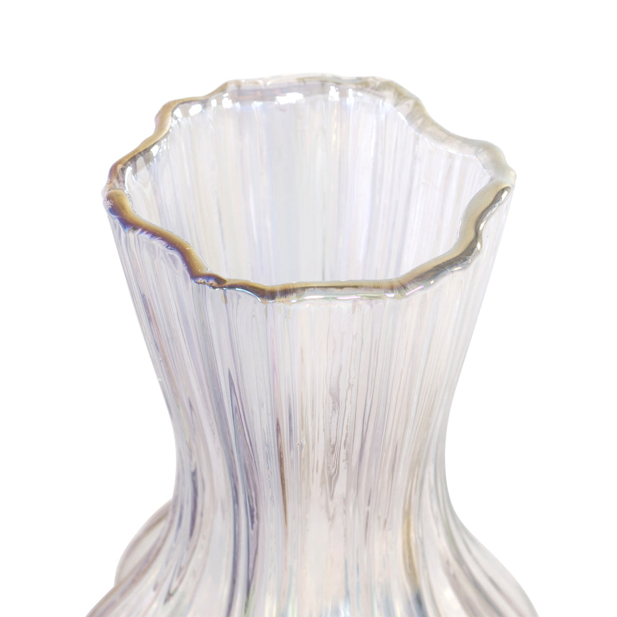 Vase Cracy iridescent small