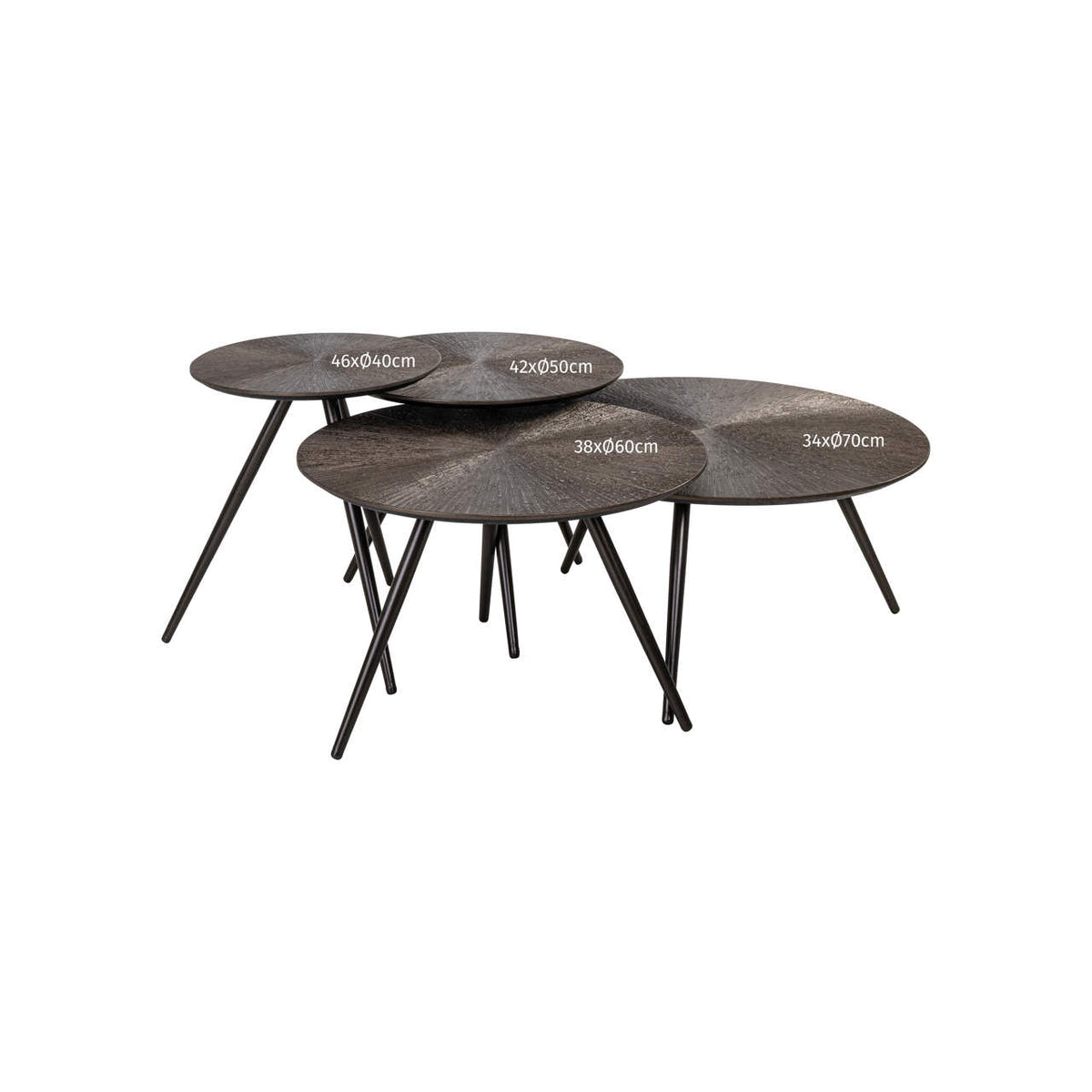 Coffee table Quadra Brunzae (Set of 4)