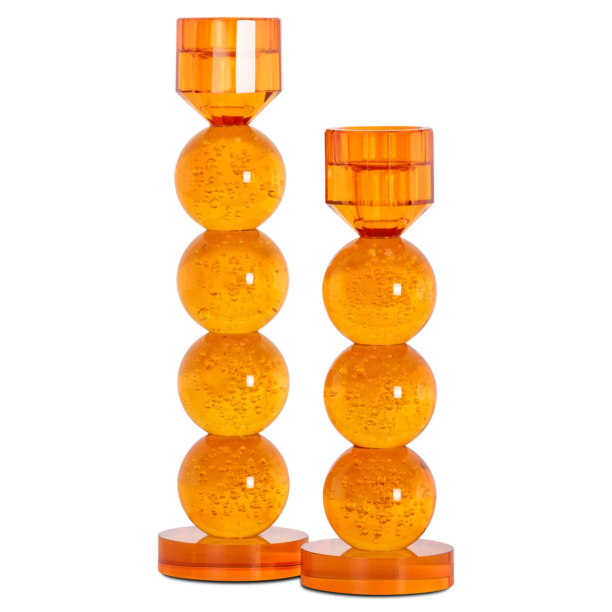 Candle holder Raylan orange large