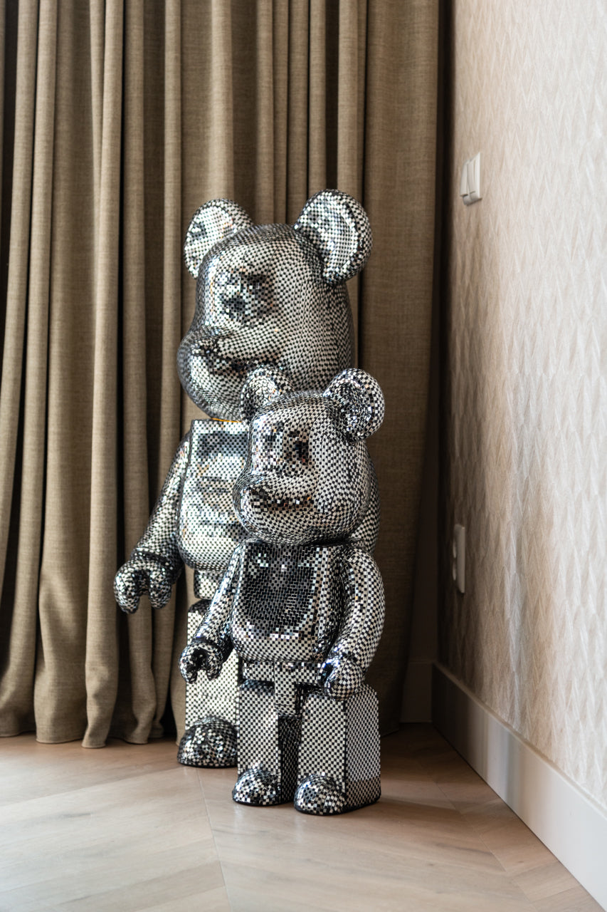 Decorative object Bear silver small