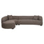 Sofa Pandora brown chunky lounge left