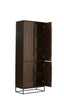 Cabinet 75x40x200 cm LILIAN wood dark brown