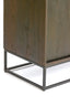 Cabinet 75x40x200 cm LILIAN wood dark brown