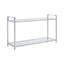 Vogue Stainless Steel Console Table with Glass Top