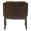 Hoxton Brown Leather Sledge Base Lounge Chair