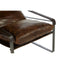 Hoxton Brown Leather Sledge Base Lounge Chair