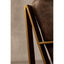 Hoxton Brown Leather Lounge Chair with Rose Gold Iron Frame