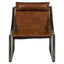 Hoxton Light Brown Leather Sling Chair