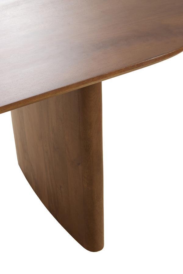 Dining table 240x100x76 cm AYMARA acacia wood dark brown