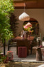 Dining table 240x100x76 cm AYMARA acacia wood dark brown