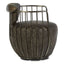 Hoxton Dark Grey Leather Swivel Chair