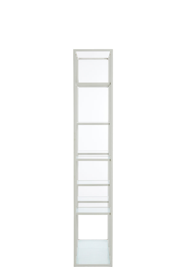 Cabinet open 100x36x200 cm PIUAR glass clear+cream