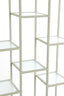 Cabinet open 100x36x200 cm PIUAR glass clear+cream