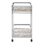 Vita White Agate Drinks Trolley