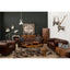 Victor Dark Grey Brown Leather Chesterfield 2 Seat Sofa