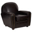 Victor Black Leather Classic Armchair