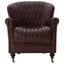 Victor Brown Leather Armchair